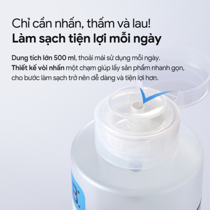 [BANOBAGI] Nước tẩy trang Bano:Bagi Derma Cleansing Water nắp nhấn 500ml_thumbnail_4