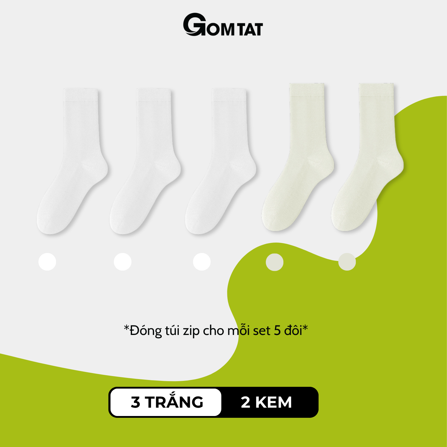 [BEST SELLER - HÀNG MỚI] Combo tất nữ cổ cao mùa hè GOMTAT mẫu trơn basic, vớ nữ chất cotton mềm mại - OAS-1706_thumbnail_10