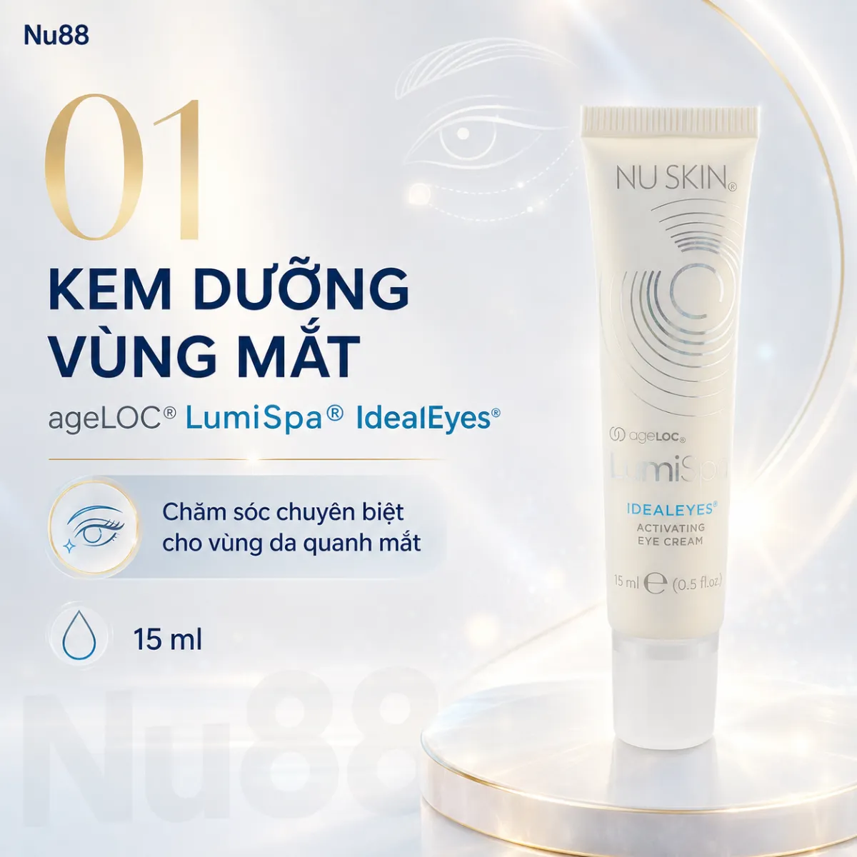Kem chăm sóc da quanh vùng mắt Nu Skin ageLOC® LumiSpa® IdealEyes® Activating Eye Cream_thumbnail_2