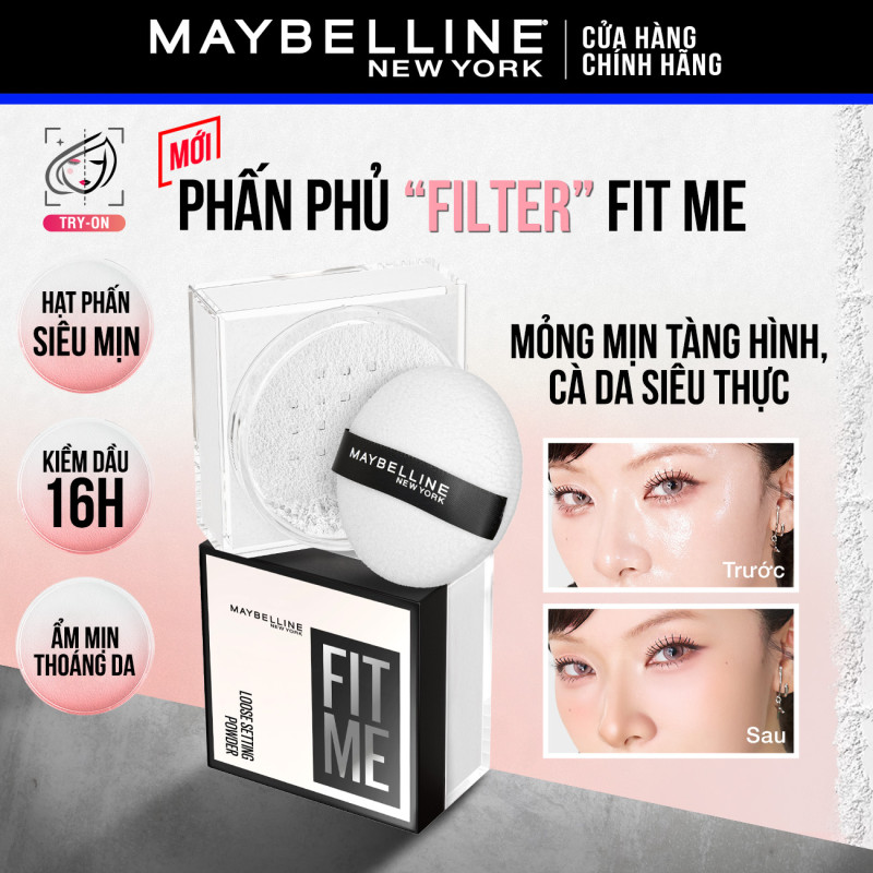 [MAYBELLINE] Phấn phủ bột Maybelline Fit Me Mattifying Setting Powder 10g