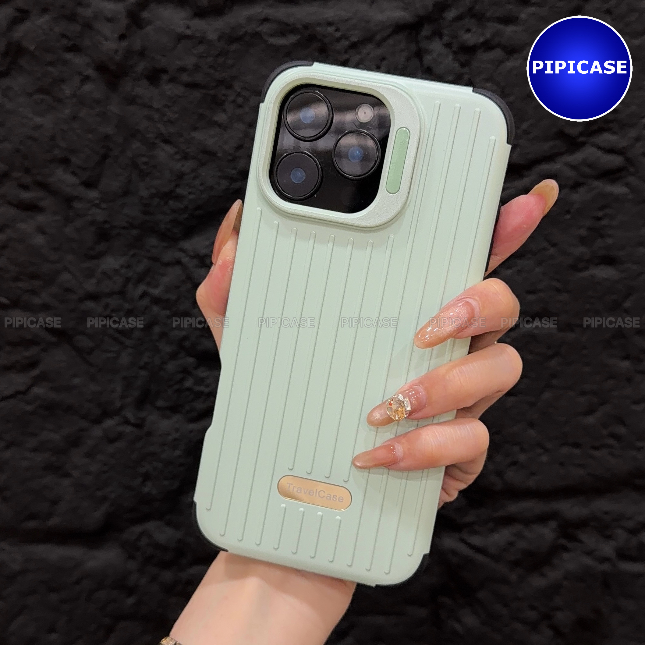 Ốp Lưng iPhone 16 Pro Max - Hondao - Xanh Mint