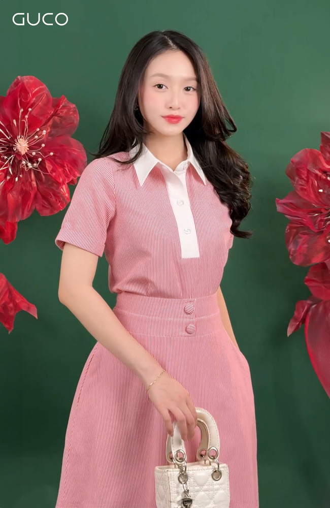 ÁO THUN KẺ SỌC CỔ PHỐI - ĐỎ_thumbnail_2
