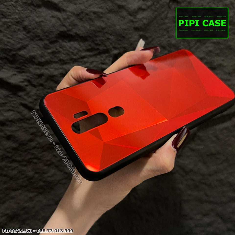 Ốp Lưng Oppo A9 2020 - Kim Cương 6D - Đỏ_thumbnail_1