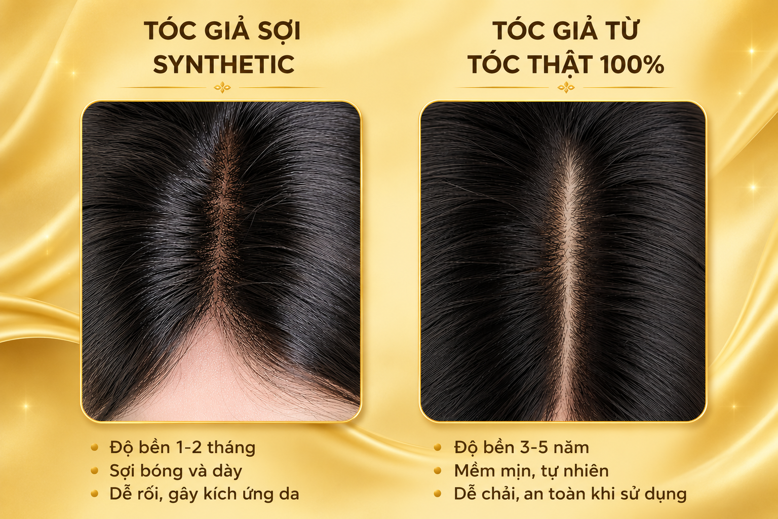 Tóc giả bằng tóc thật có đáng tiền không? Bài toán chi phí và độ bền