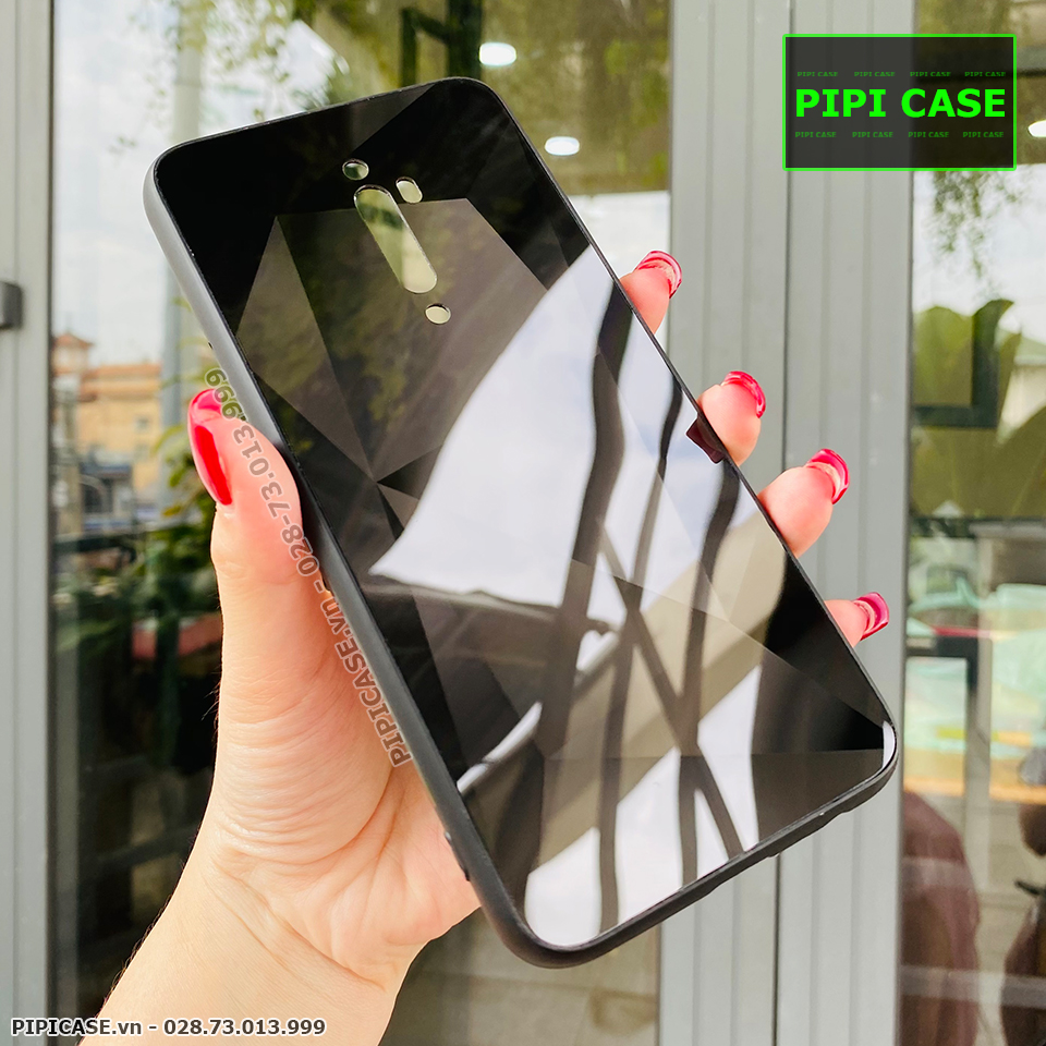 Ốp Lưng Oppo Reno 2F - Kim Cương 6D - Đen_thumbnail_3