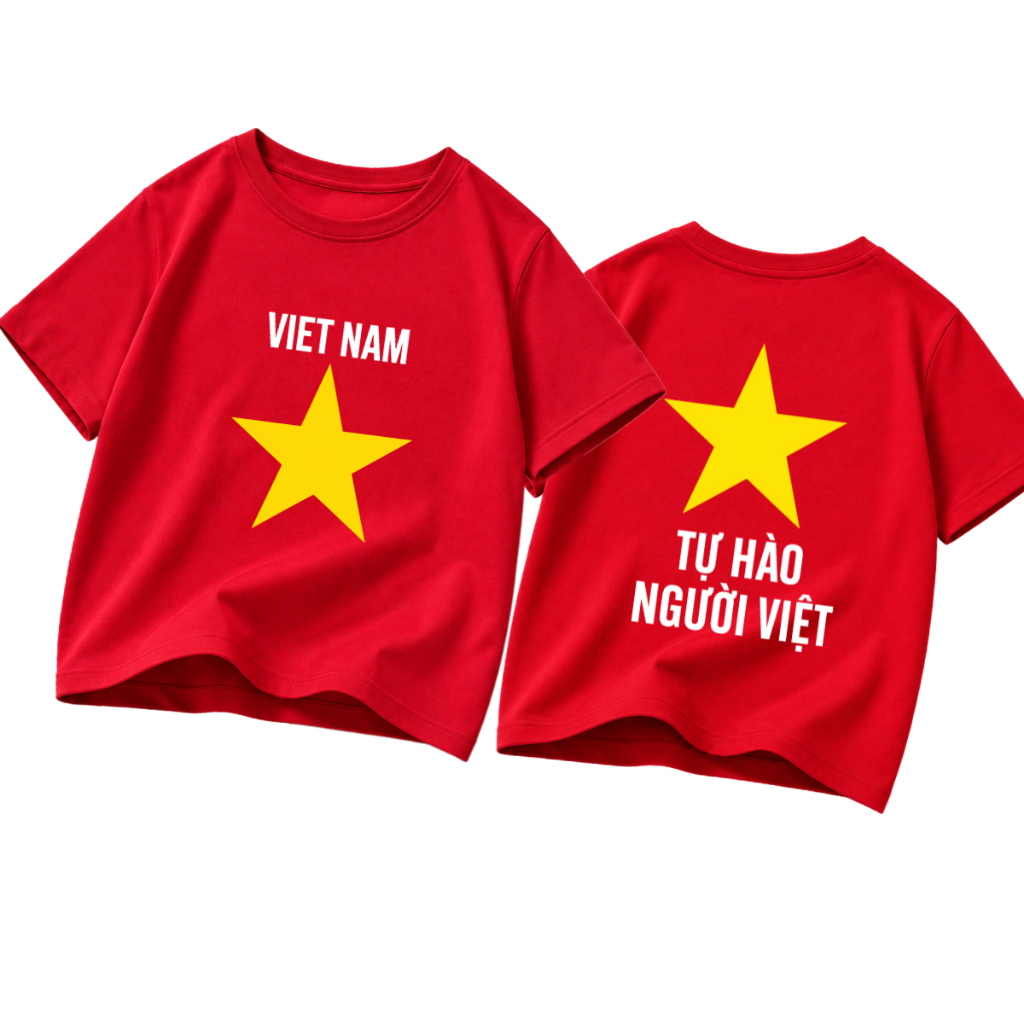 [Form Rộng] Áo phông Tự Hào Việt Nam cờ đỏ sao vàng - Loza Kids AT041 AT041