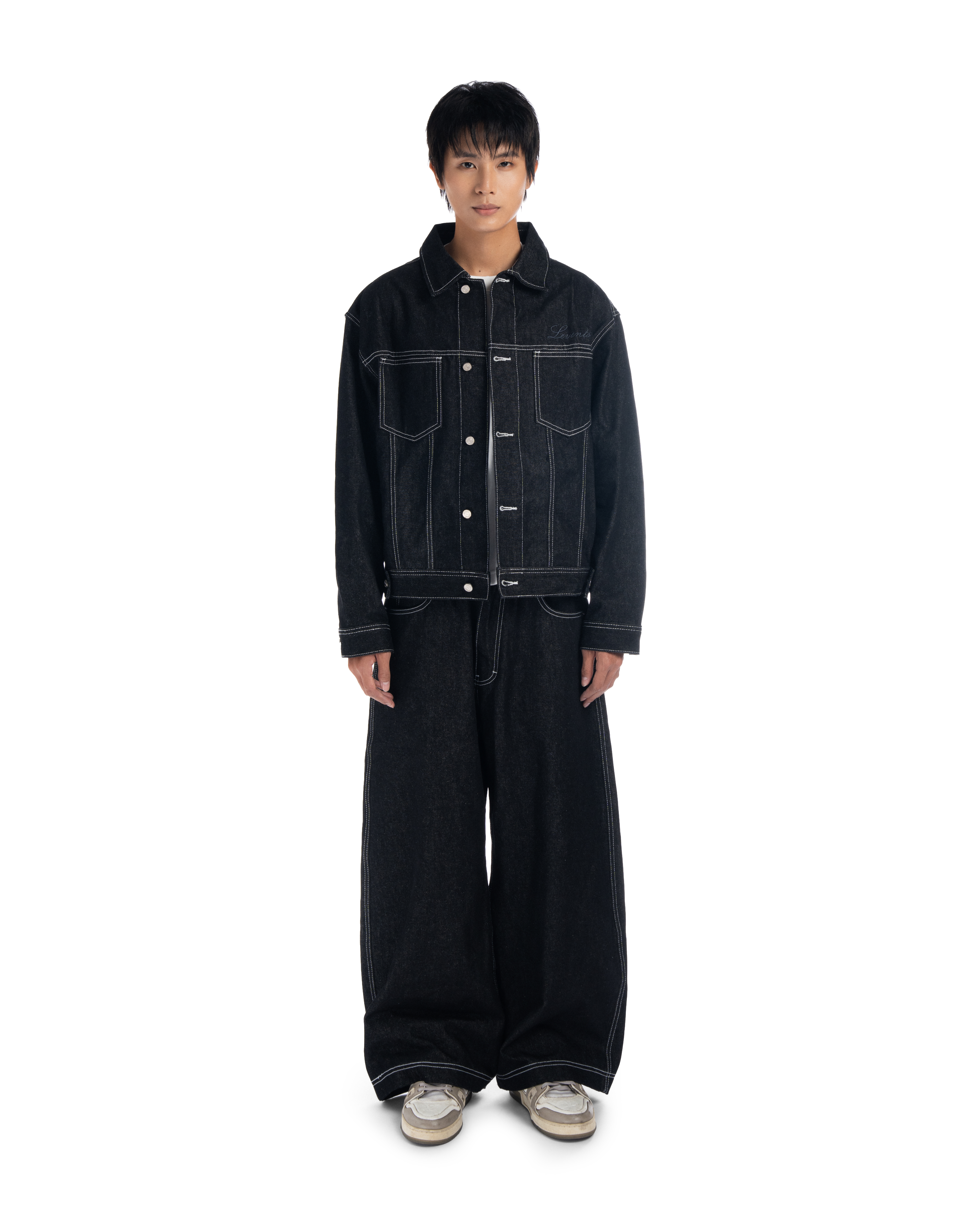 Levents® Raw Denim Trucker Jacket