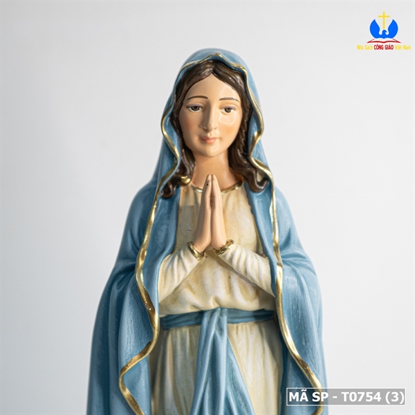 Tượng Đức Mẹ Lộ Đức 35cm vẽ tay_thumbnail_4