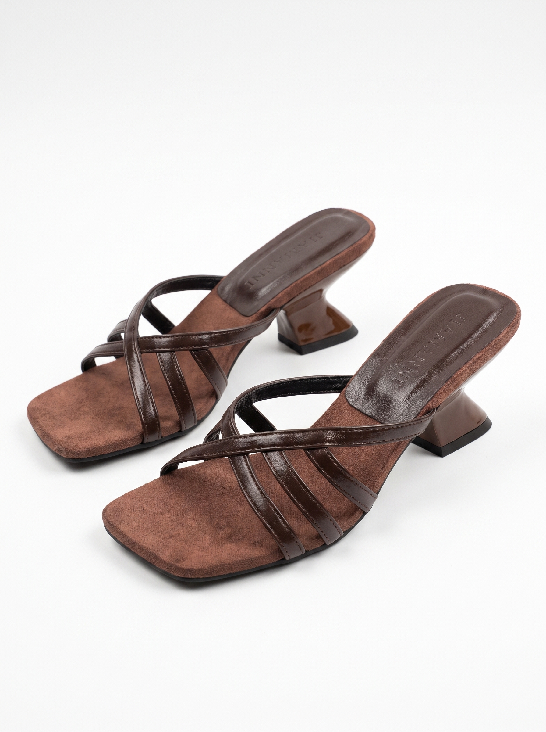 Guốc thiết kế 5cm CECILE màu nâu