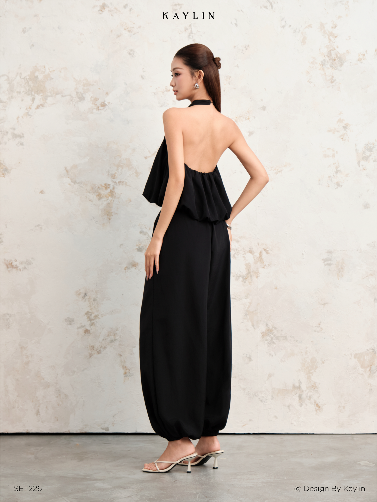 Set Áo Yếm Form Bí & Quần Suông Bo Gấu KAYLIN Siena Set
