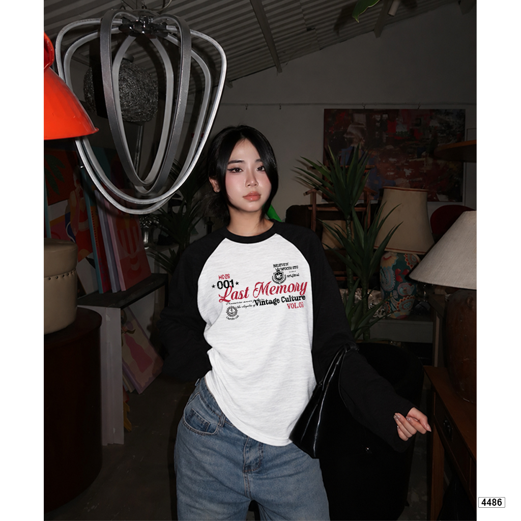 Áo thun nữ form boxy Miucho tay dài raglan chất vải xược 4486_thumbnail_2