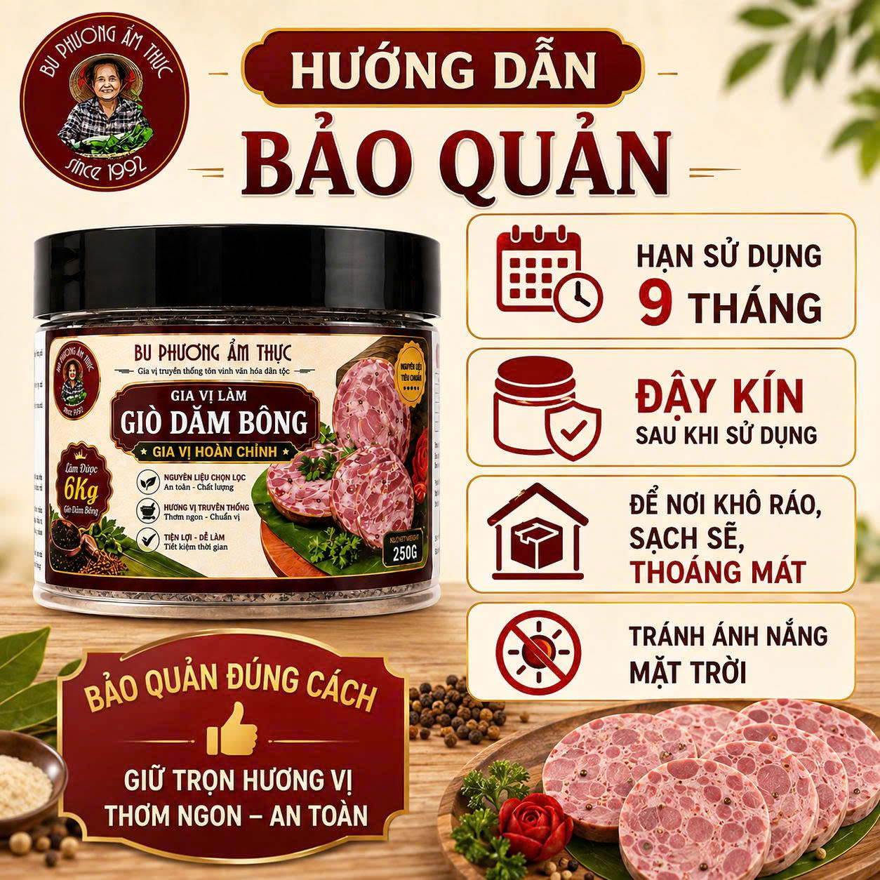 Gia Vị Làm Giò Dăm Bông Bu Phương 250G – Dùng Cho 6KG Giò - BP54_thumbnail_7