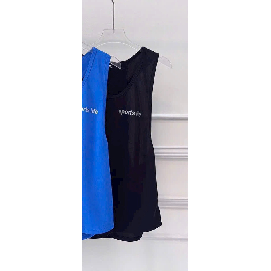 Áo Tanktop Thể Thao Tập Gym Chạy Bộ Nữ Yumiisportswear Ba Lỗ Sports Life Form Rộng Vải Co Giãn Thoáng Khí Nhanh Khô