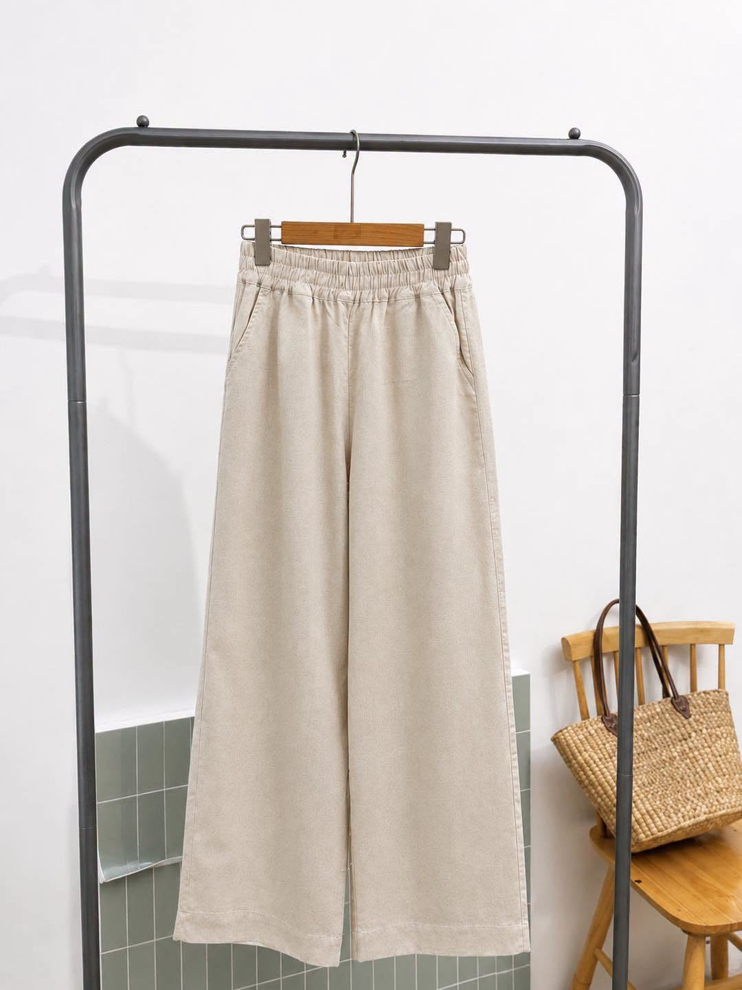 Quần linen bột suông lưng thun_thumbnail_0