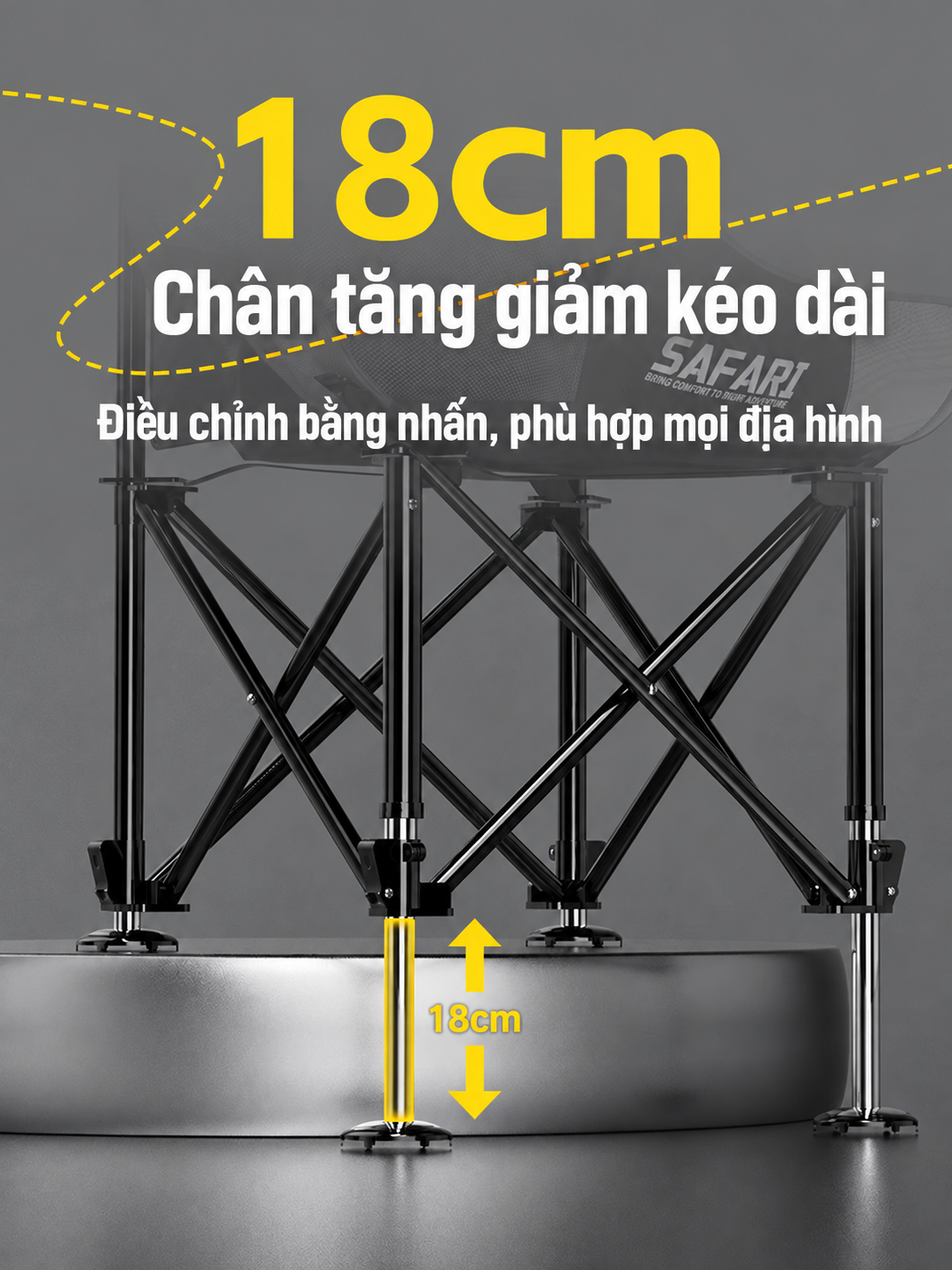 Ghế Xếp Mặt Trăng Moonlight ZHONGZHOU Màu Đen_thumbnail_6