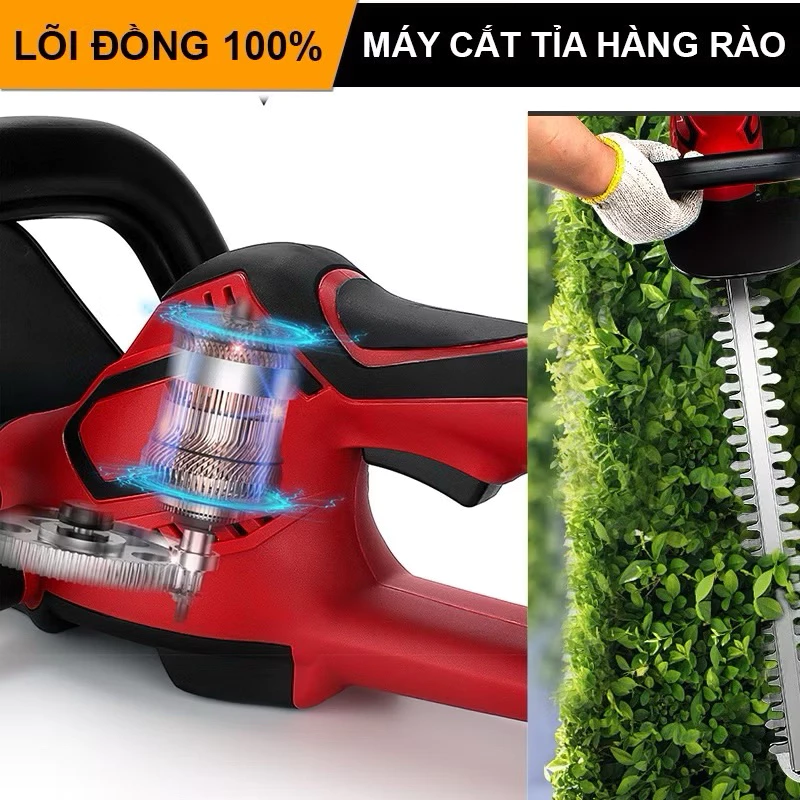 Máy Cắt Tỉa Cây Cảnh LAPUSEN Dùng Pin-Máy Cắt Tỉa Hàng Rào, Chính Hãng 100% Lõi Đồng_thumbnail_9