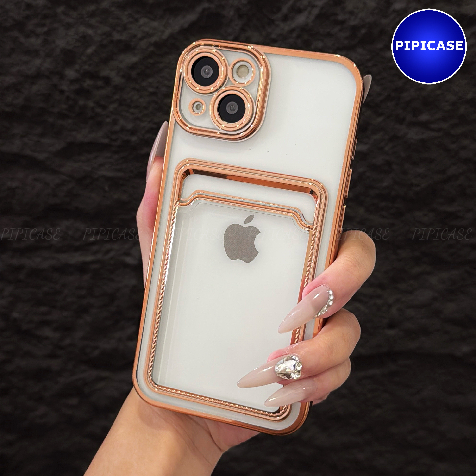 Ốp Lưng iPhone 14 - Ốp Thẻ - Vàng