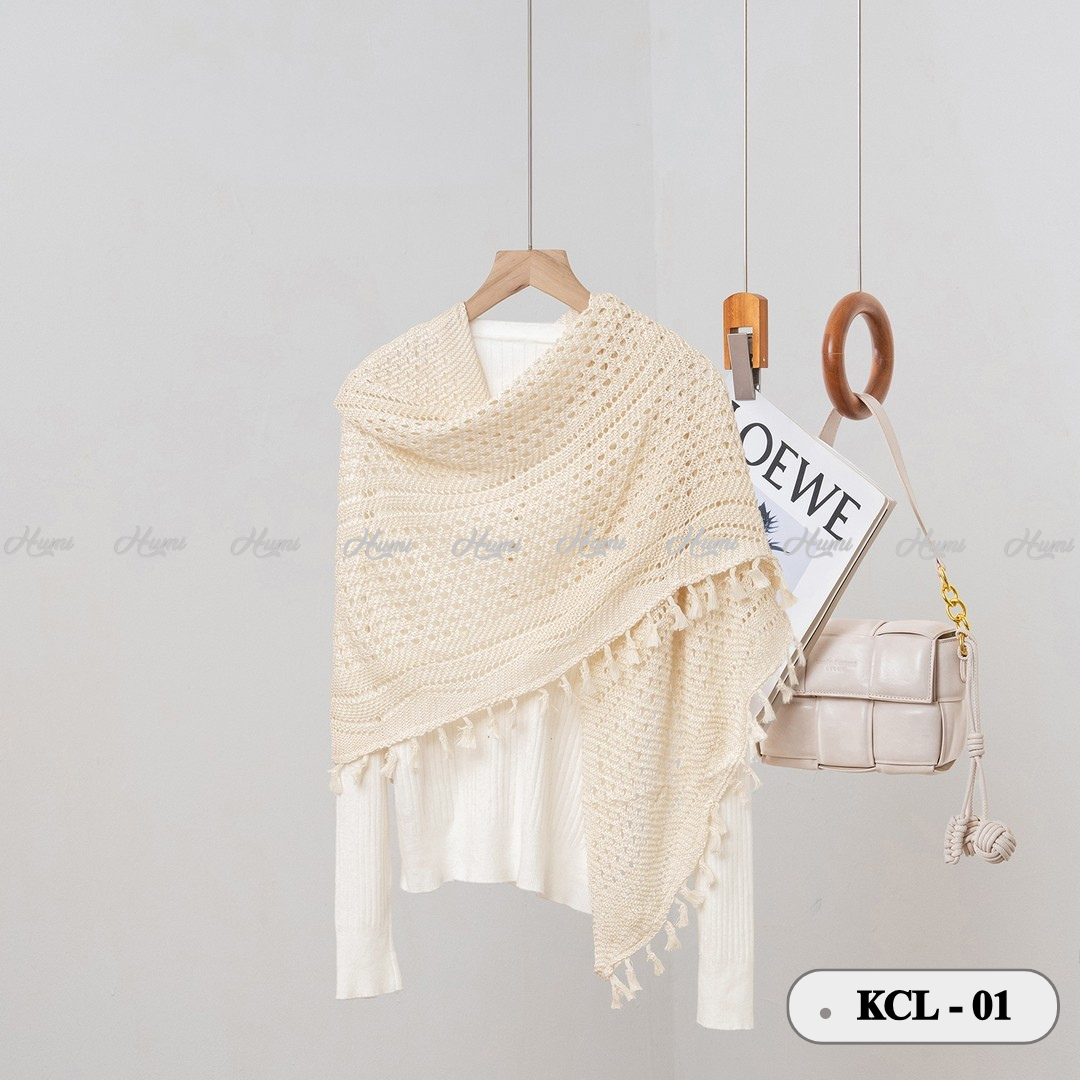 KHĂN CHOÀNG LEN DỆT PHONG CÁCH THANH LỊCH (KCL29-01)