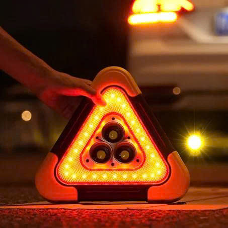 Đèn LED Cảnh Báo Nguy Hiểm Tam Giác Pin Năng Lượng Mặt Trời_thumbnail_4