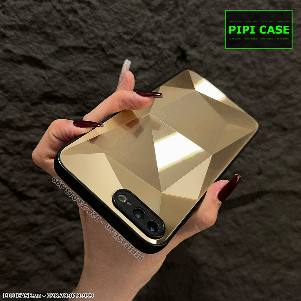 Ốp Lưng iPhone 7 Plus / 8 Plus - Kim Cương 6D - Vàng_thumbnail_3