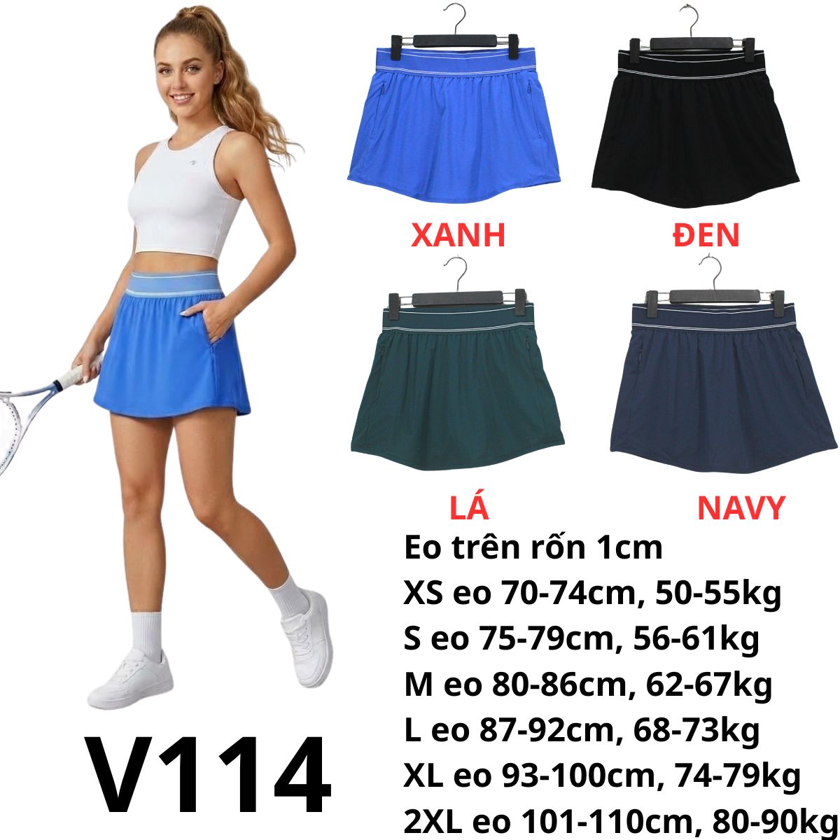 V114 - Chân váy thể thao
