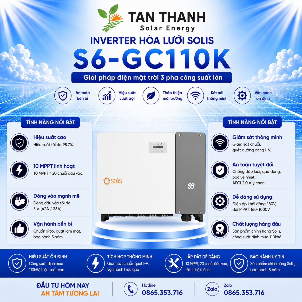 Solis S6-GC110K 110kW 3 Pha