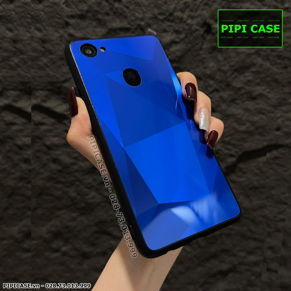 Ốp Lưng Oppo F7 - Kim Cương 6D - Xanh_thumbnail_6