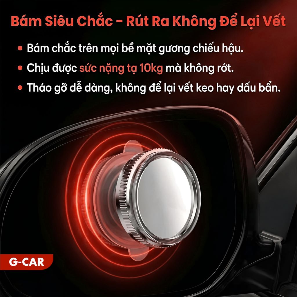 Bộ 2 Gương Cầu Lồi Ô Tô Hít Chân Kính Xóa Điểm Mù_thumbnail_6