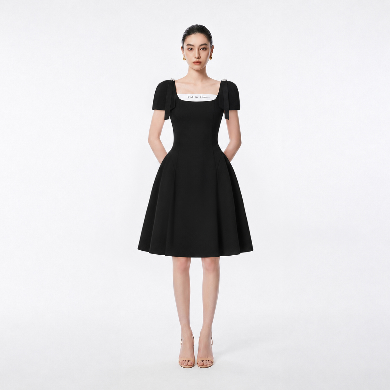 BLACK LINDSEY DRESS