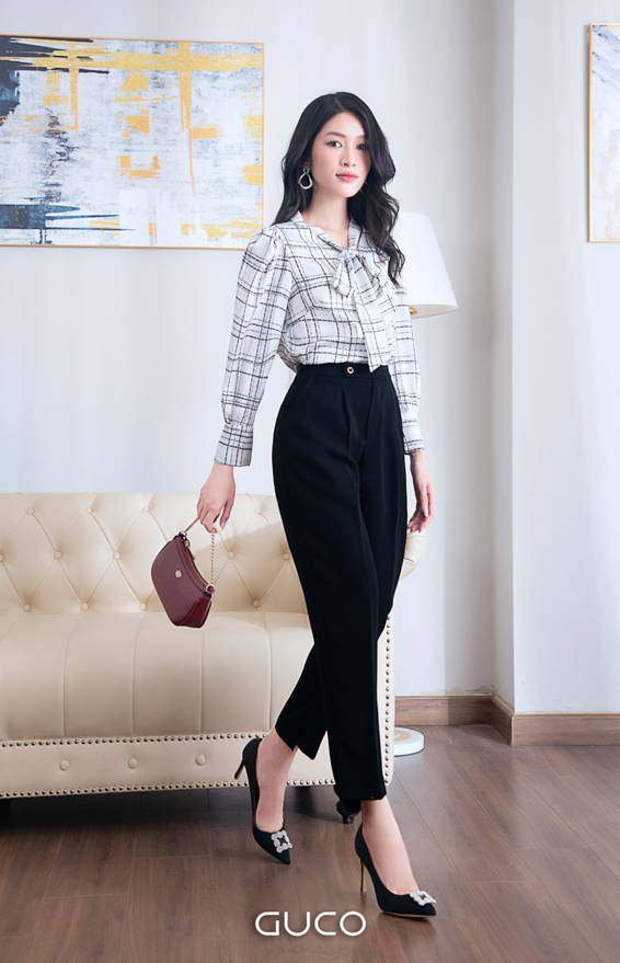 QD156DEN - QUẦN TÂY CÔNG SỞ ỐNG ĐỨNG