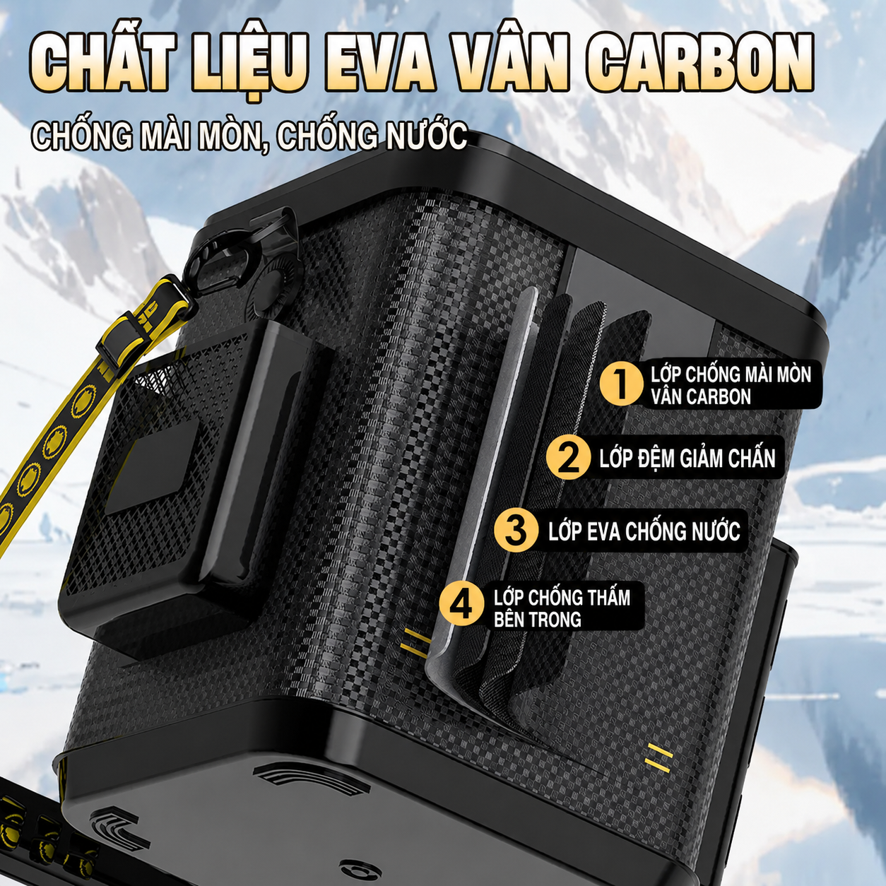 Thùng Câu Cá Mini Black Warrior Cao Cấp – Carbon EVA 21–22L Chống Nước, Ngồi Được, Siêu Bền_thumbnail_1