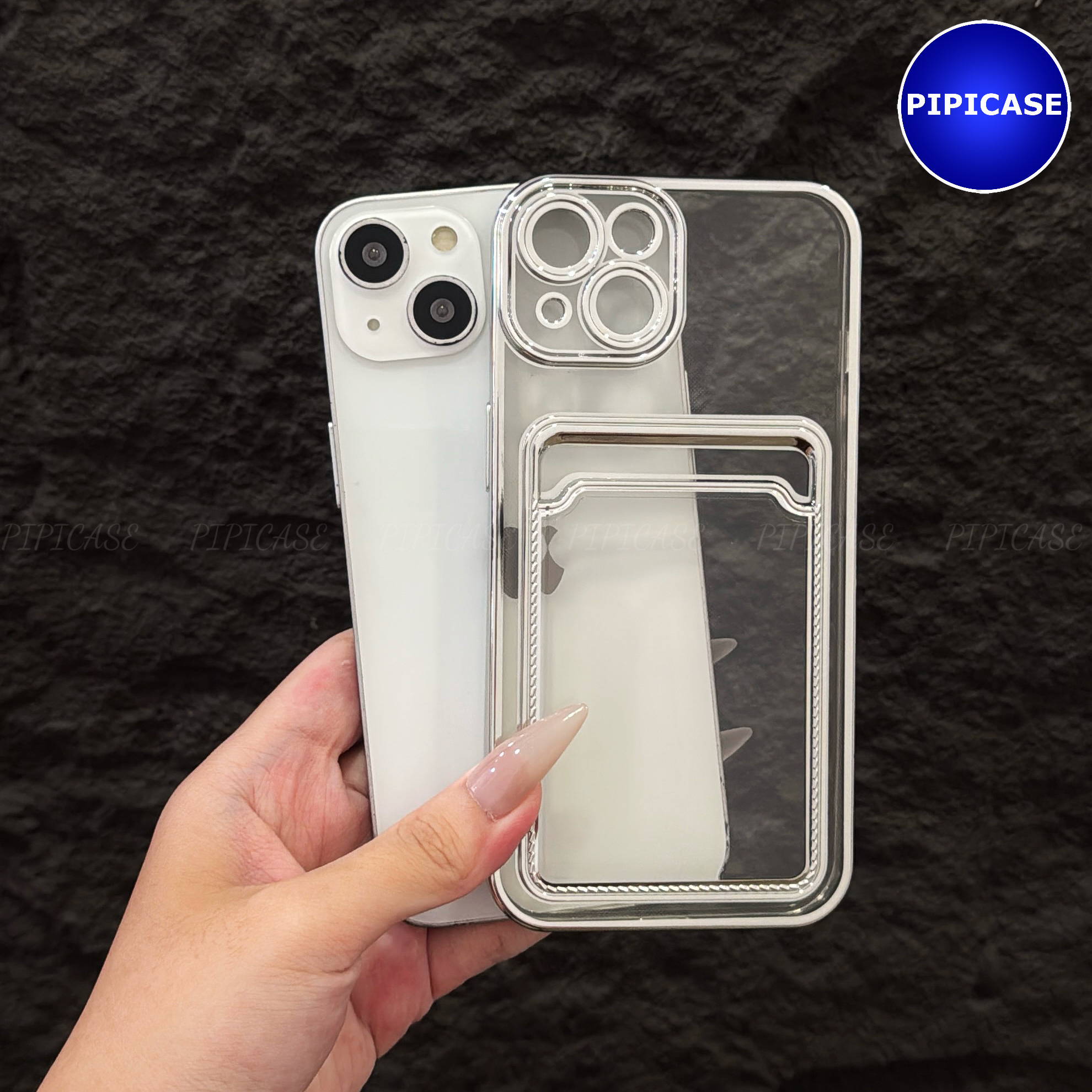 Ốp Lưng iPhone 14 - Ốp Thẻ - Bạc_thumbnail_2