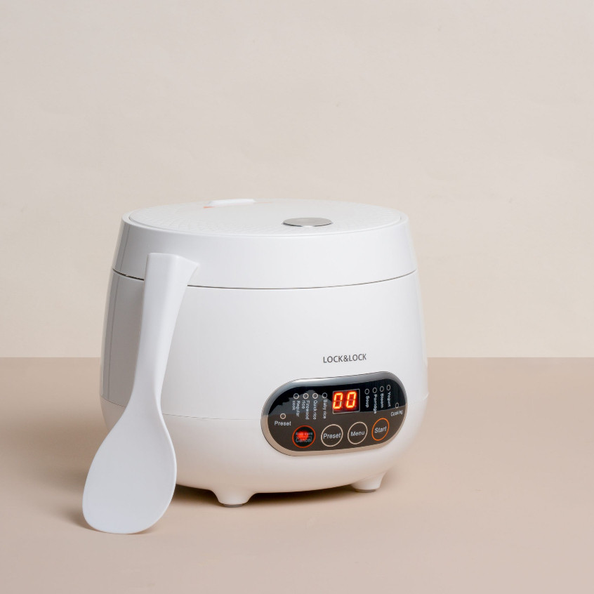 Nồi cơm điện kỹ thuật số Lock&Lock Digital Rice Cooker 0.8L, 220V~, 50Hz, 300W - Màu trắng_thumbnail_2