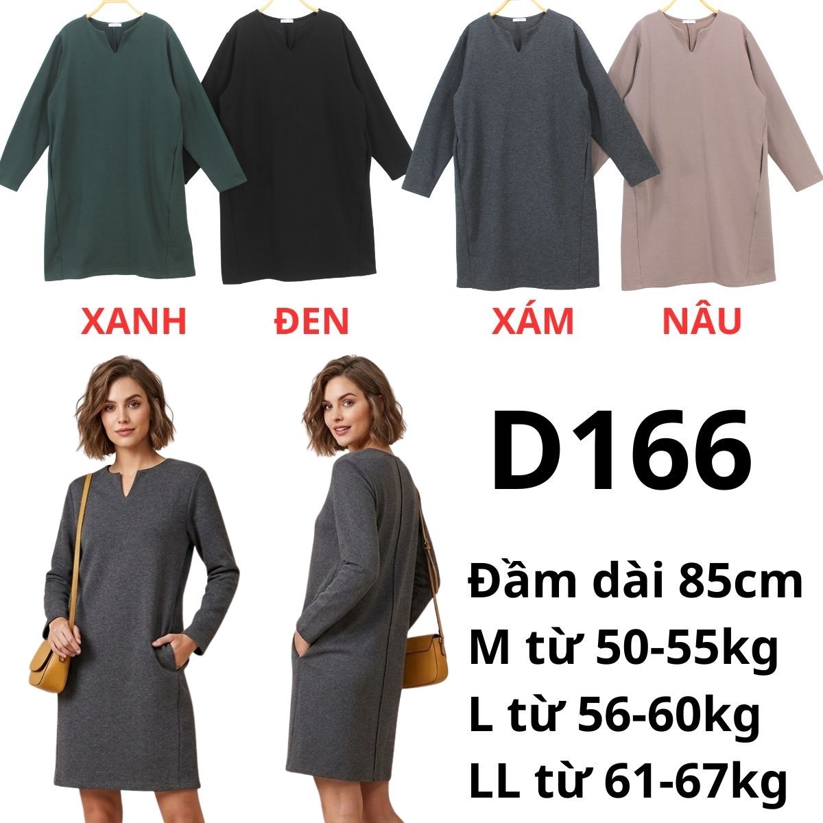 D166 - Đầm dài Nhật