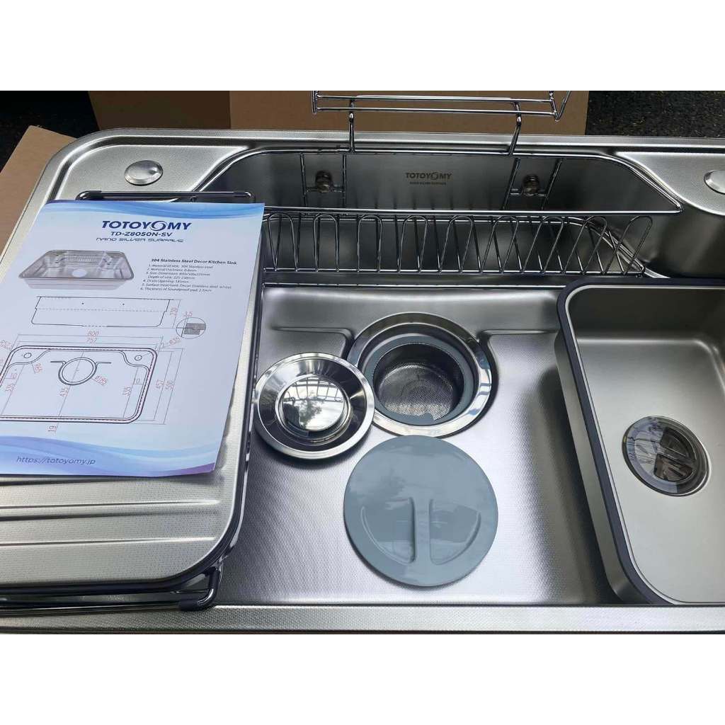 Chậu rửa bát TOTOYOMY TD-Z8050N-SV NANO SILVER, mẫu chậu được thiết kế rất tối ưu và đang được ưa chuộng nhất tại Nhật_thumbnail_2