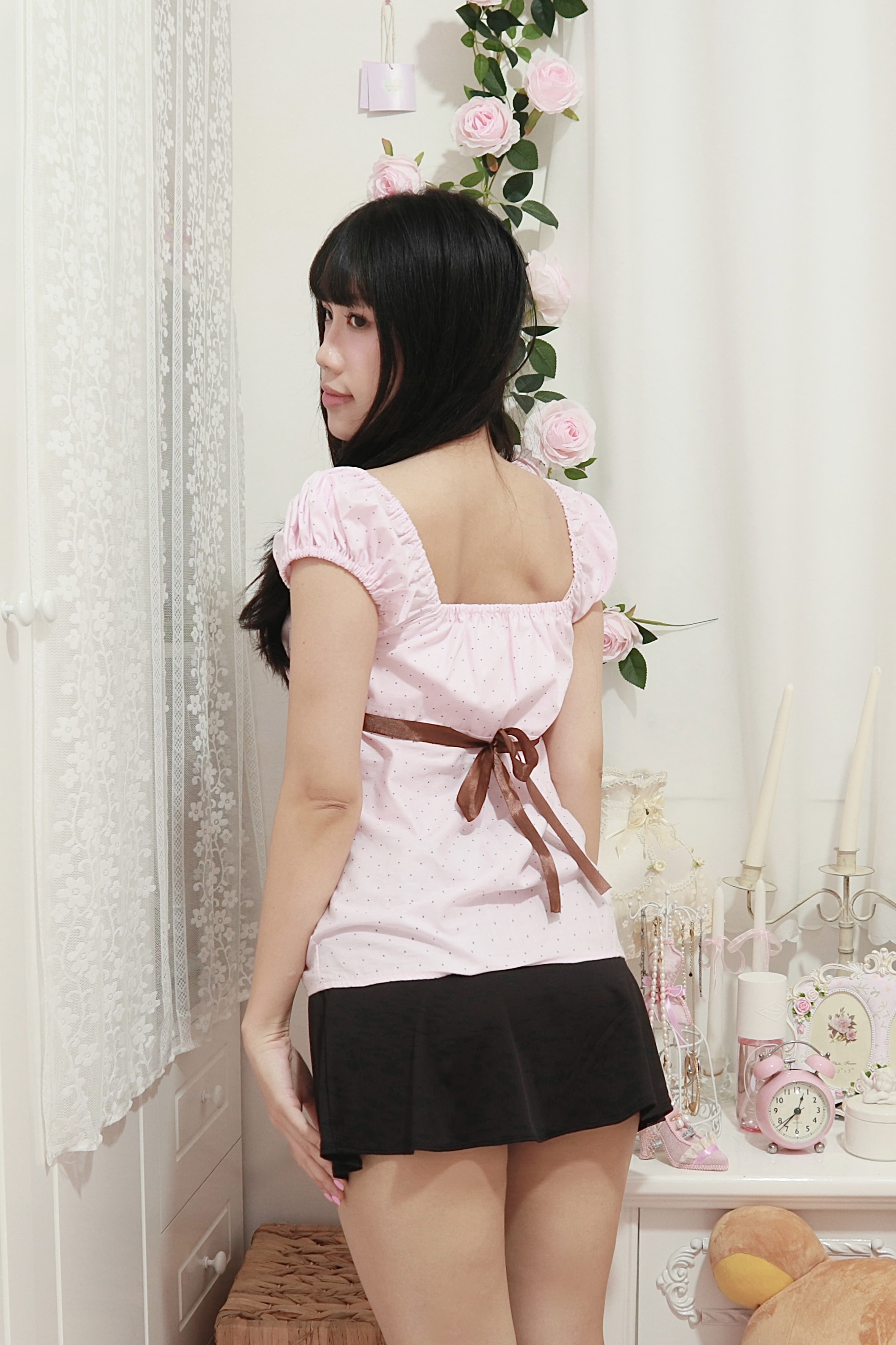 HANDMADE BABYDOLL TOP (LƯNG CỘT NƠ)_thumbnail_9