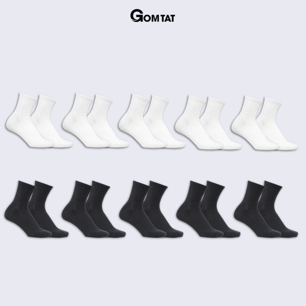 Combo tất cổ trung nam nữ GOMTAT chất liệu cotton cao cấp, thiết kế mặt lưới thoáng khí - STA-KLB_thumbnail_32
