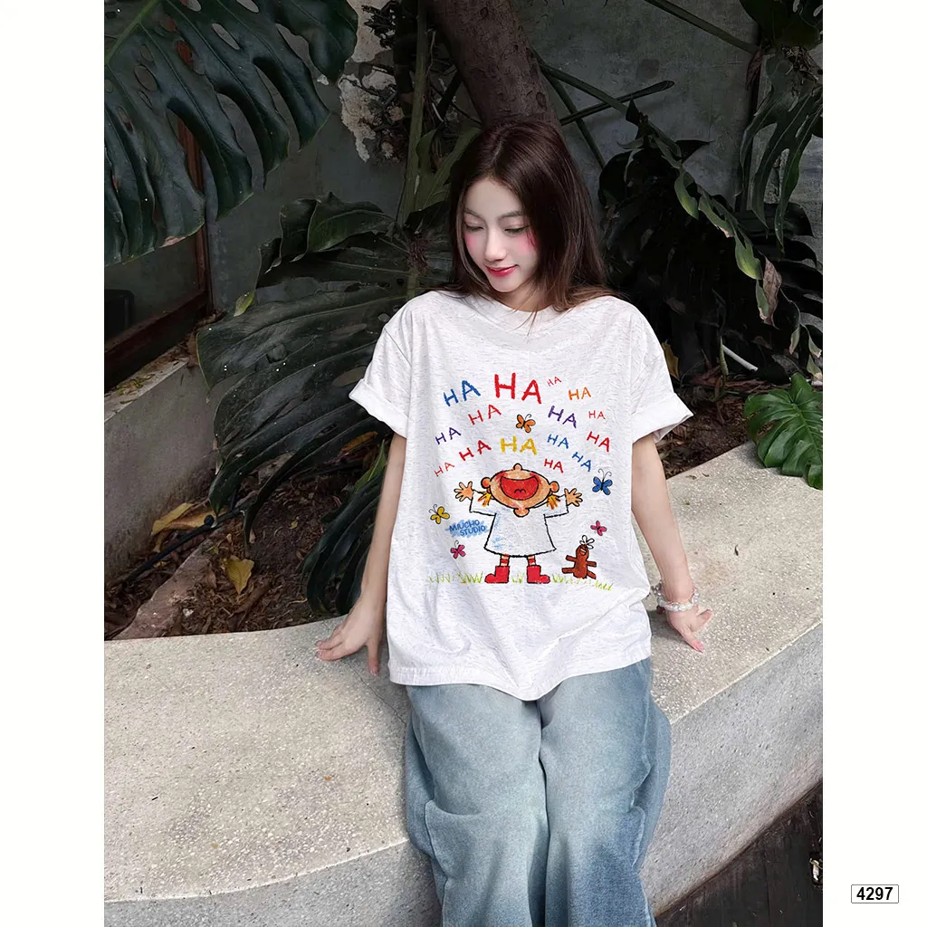 Áo thun boxy unisex chất vải xước Miucho 4297_thumbnail_4