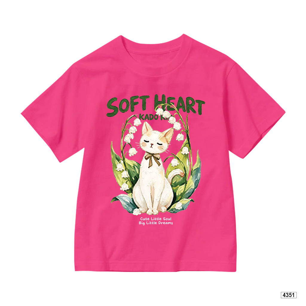 Áo thun bé trai bé gái form rộng Soft Heart Cat Kado 4351_thumbnail_10