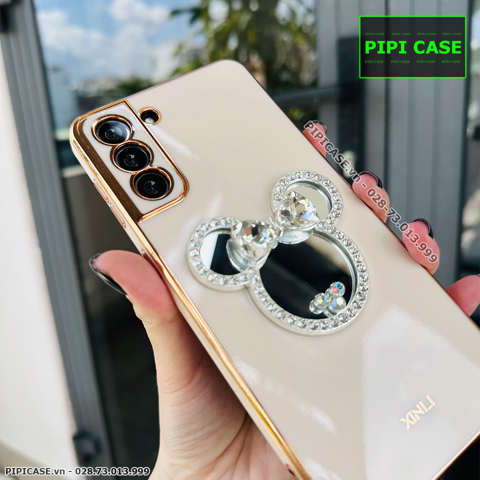 Ốp Lưng Samsung S21 Plus 5G - Mic Gương - Vàng_thumbnail_1