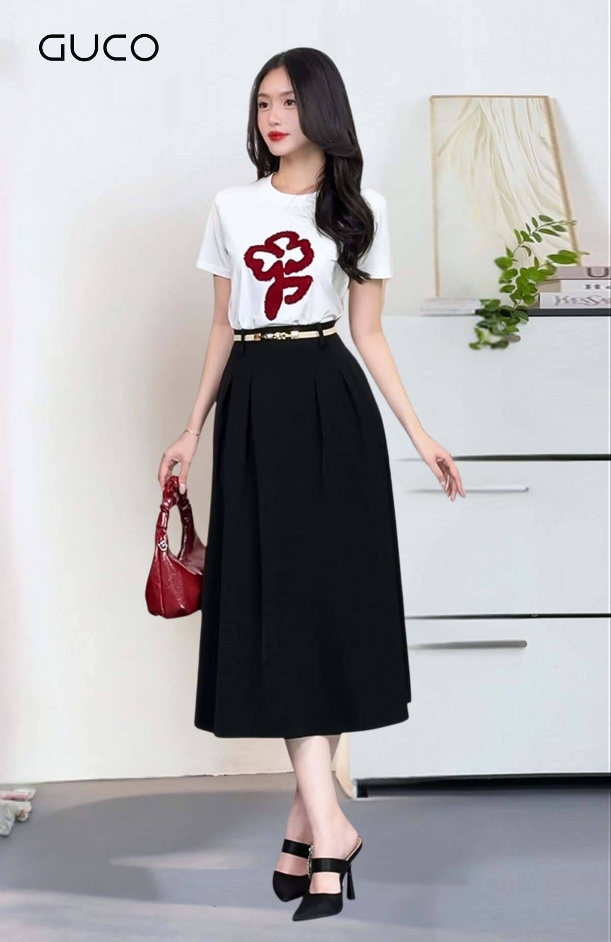 ÁO THUN TAY NGẮN HOA THÊU - TRẮNG_thumbnail_2