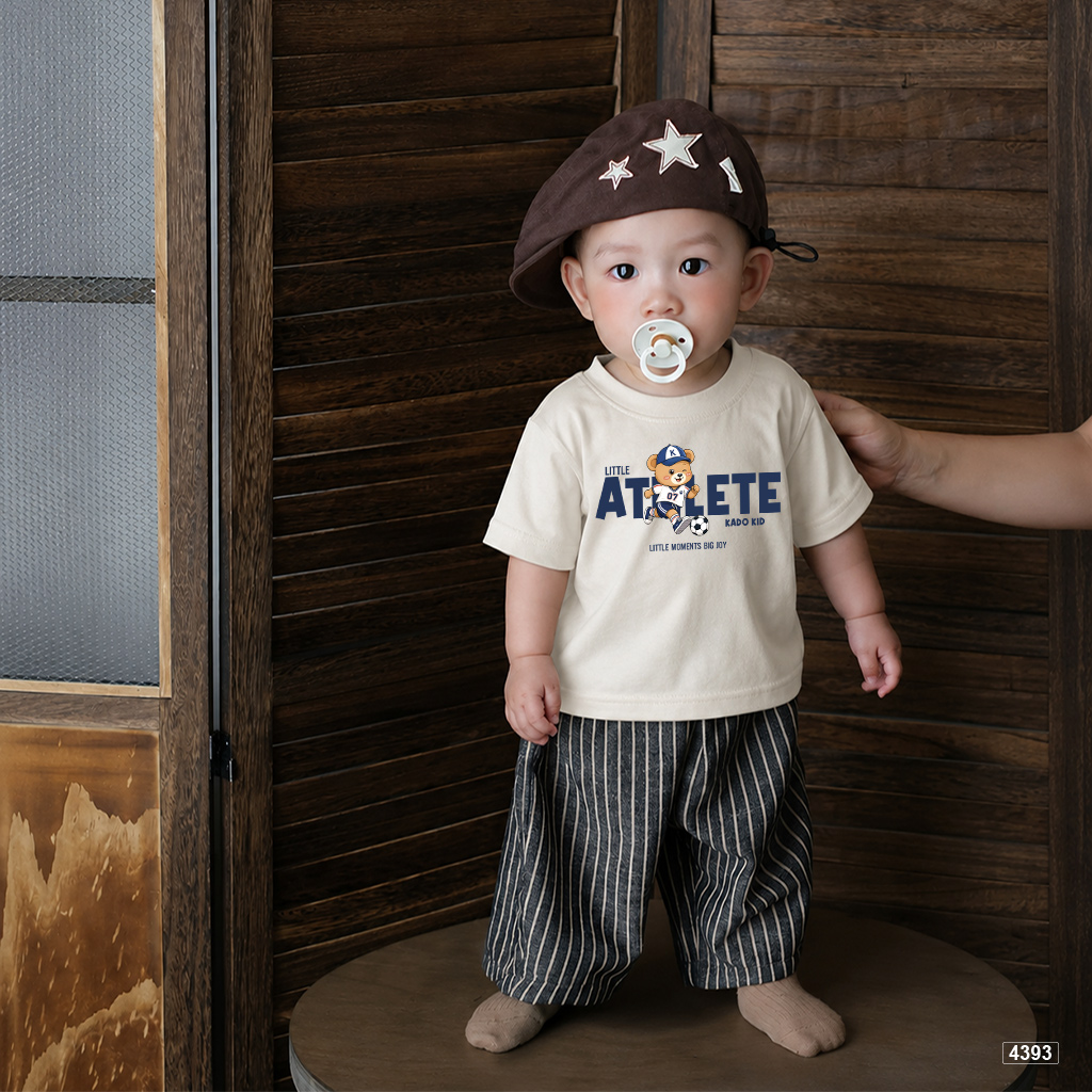 Áo thun bé trai form rộng little athlete tay ngắn Kado 4393_thumbnail_2