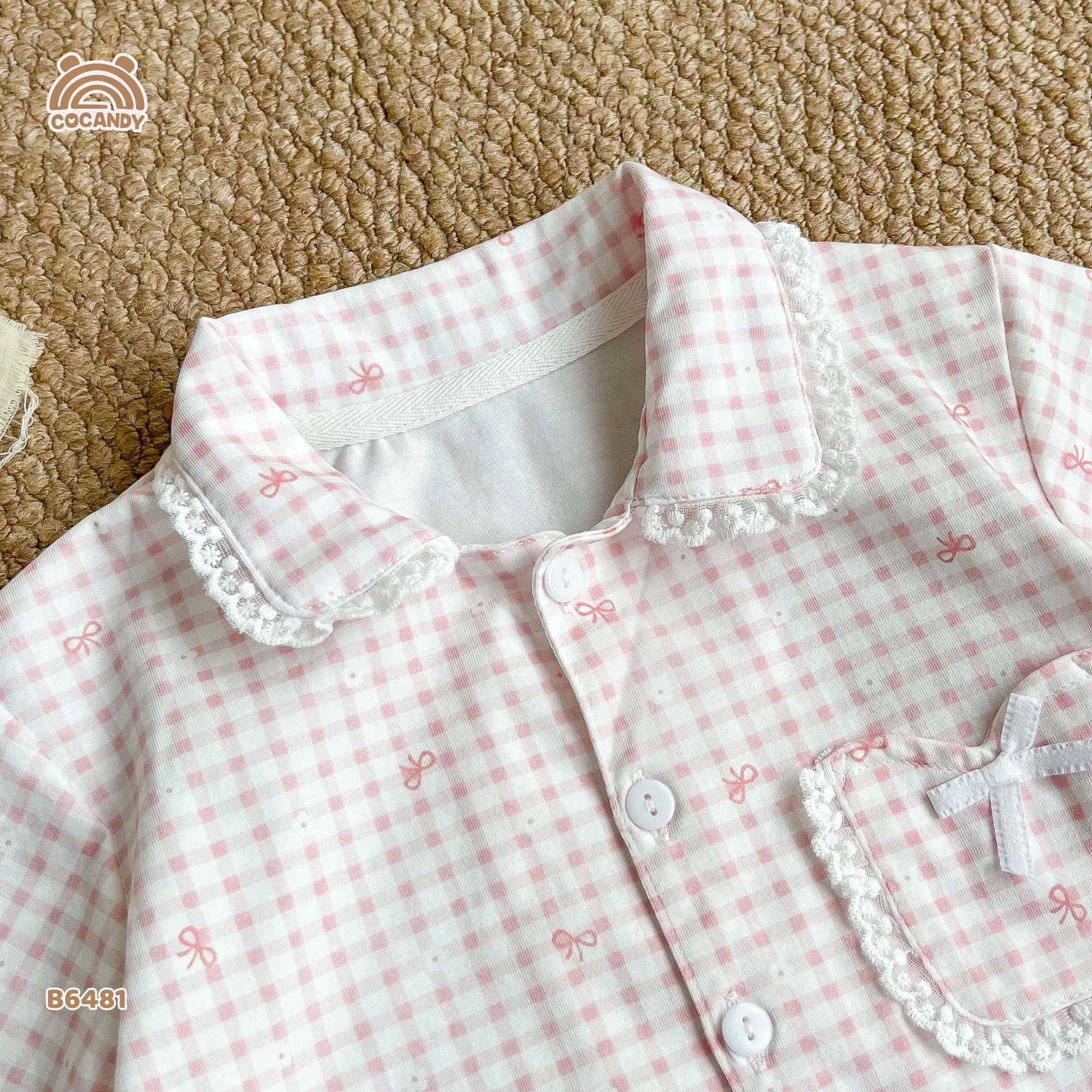Bộ dài pijama HỒNG caro hoa nơ_thumbnail_4