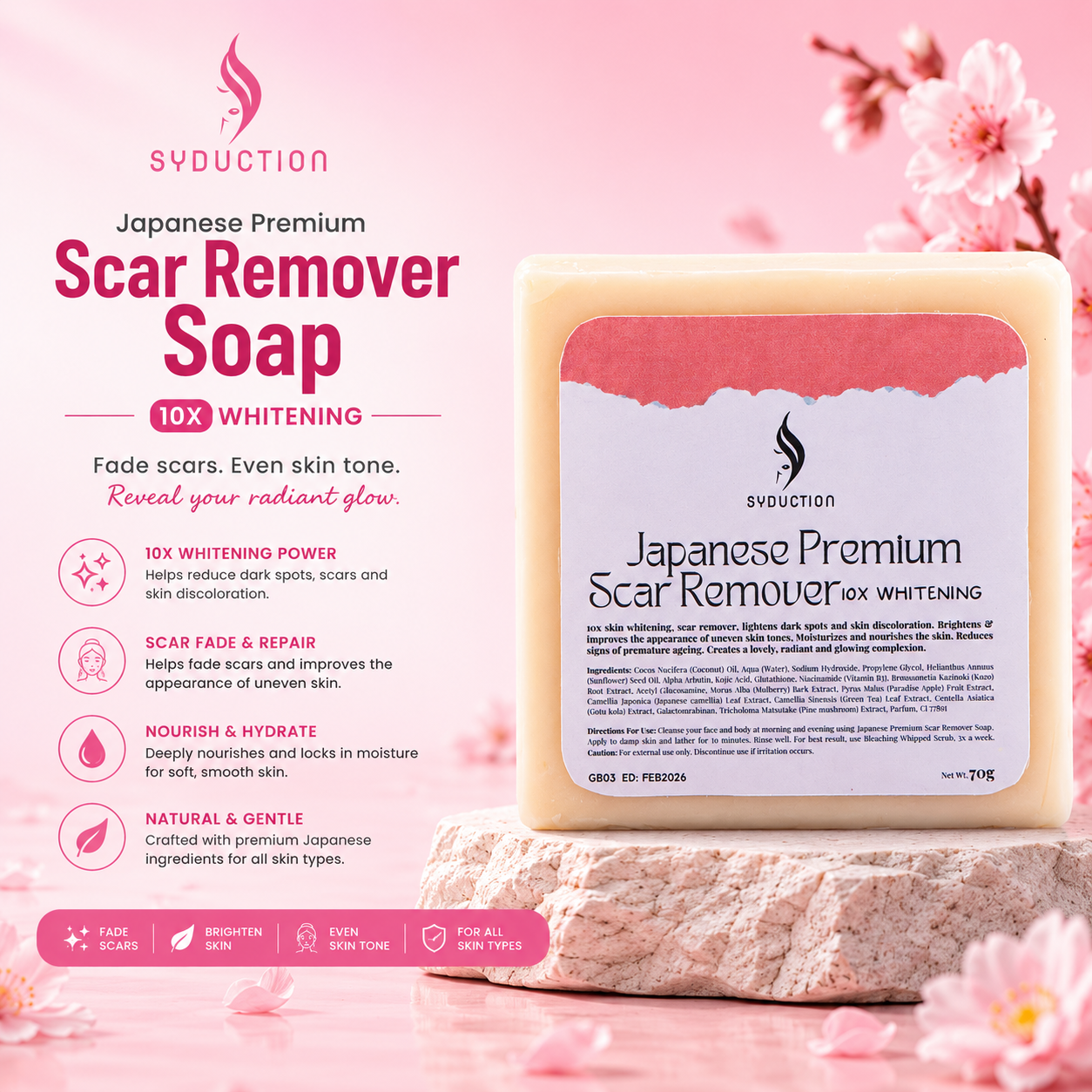 Syduction Japanese Scar Remover Soap