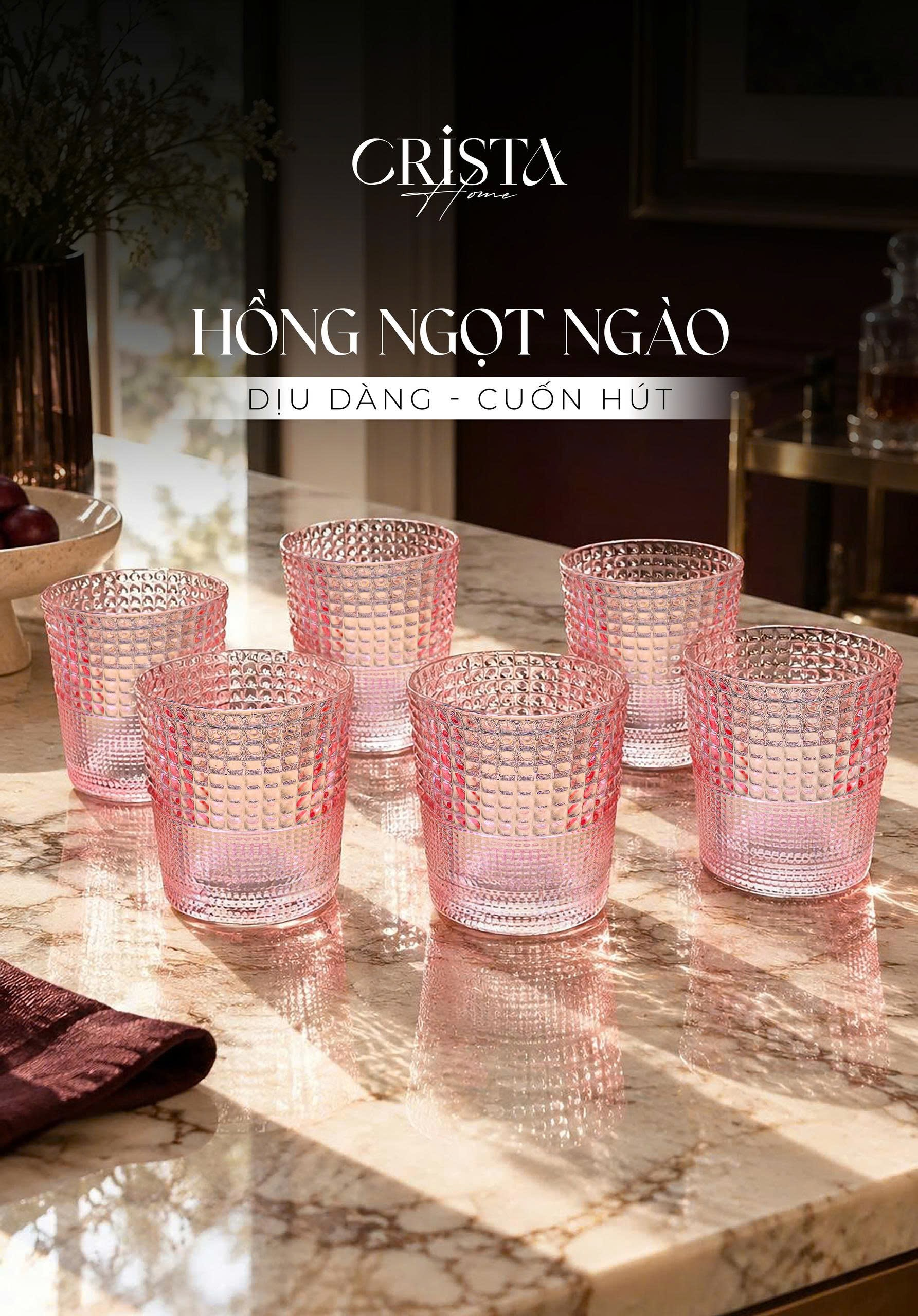 BỘ 6 CỐC THỦY TINH VÂN HẠT SƯƠNG MAI 280ML CRISTA HOME_thumbnail_5