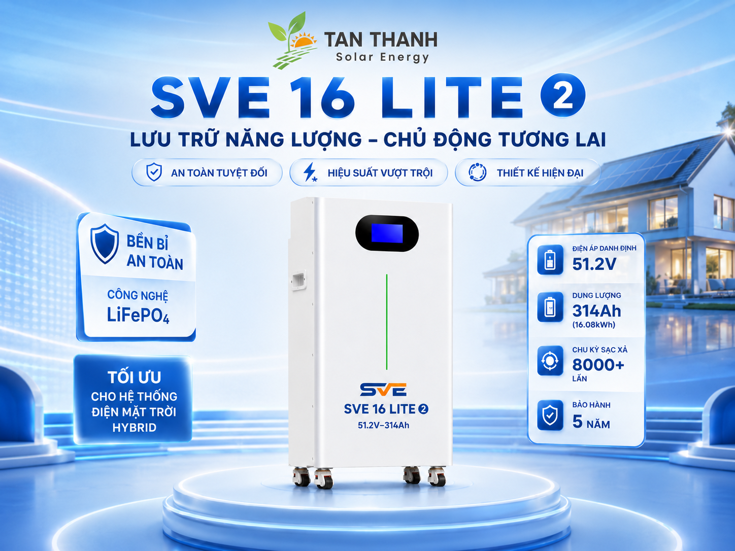 Pin Lưu Trữ Điện SVE 16 Lite 2