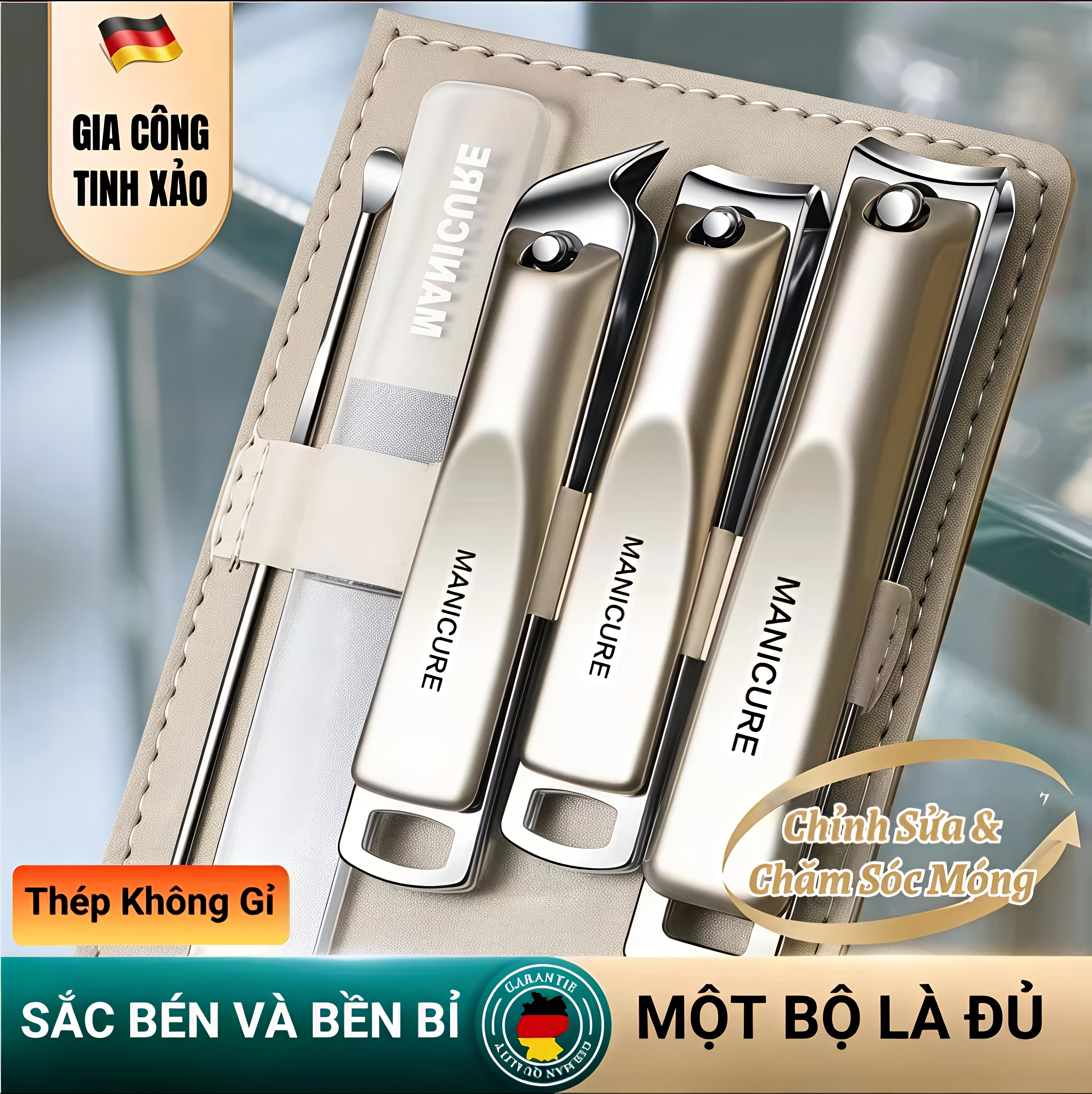 Bộ Bấm Móng Tay NamBest PLUS+ Cao Cấp Thép Không Gỉ 420J2 Mạ Titan Sắc Bén Chống Gỉ Sét Bền Bỉ Tiện Lợi_thumbnail_5