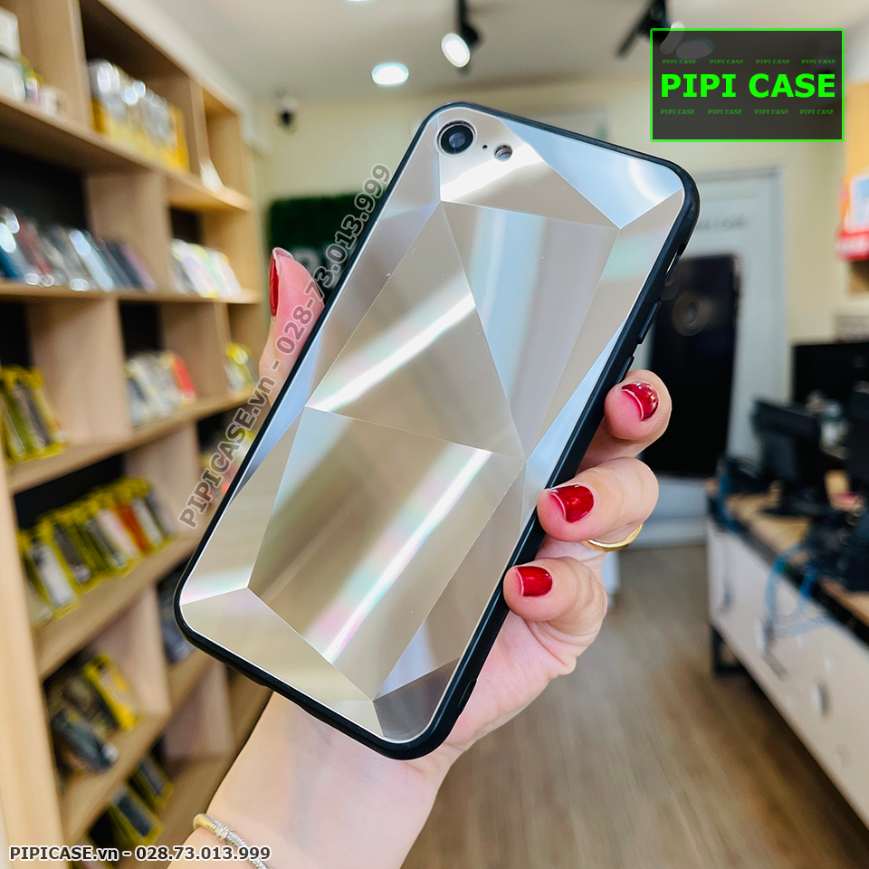 Ốp Lưng iPhone 7 / 8 - Kim Cương 6D - Bạc_thumbnail_1