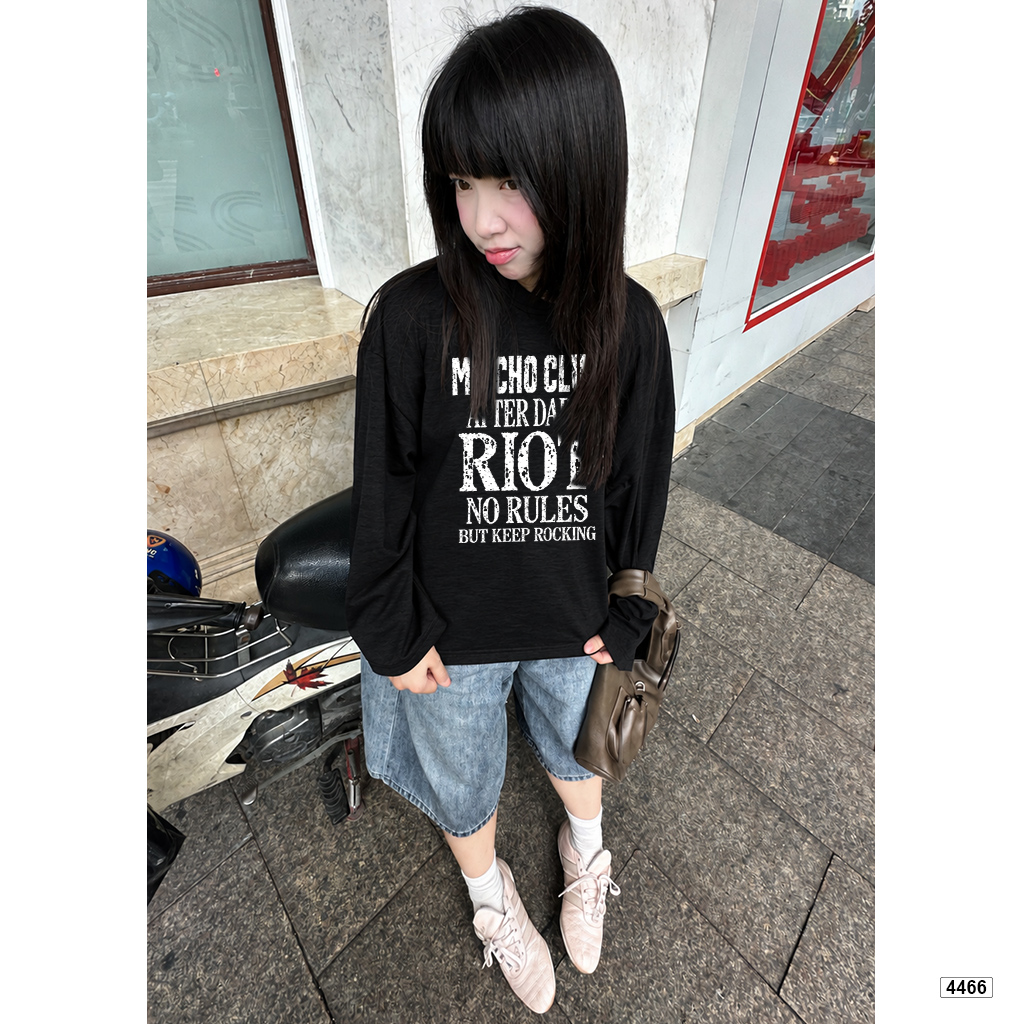 Áo thun tay dài form boxy cotton xược Hàn Quốc Miucho 4466_thumbnail_5