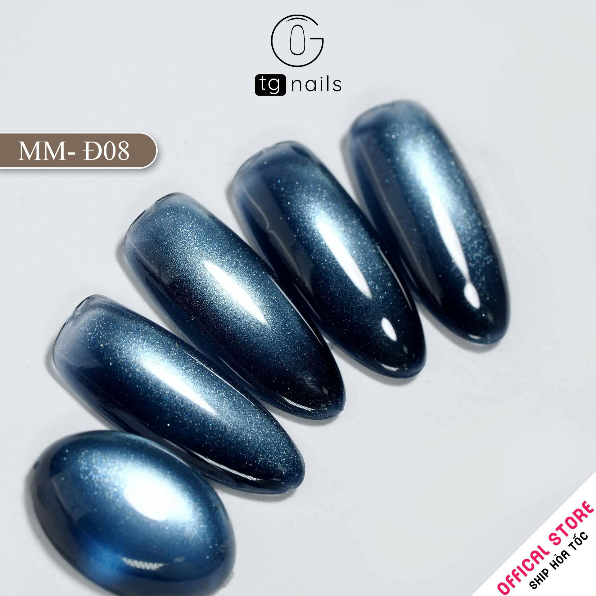 Sơn móng TG Nails gel. Khối lượng tịnh: 10g/ lọ. Nhãn hàng TG nail gel - Mắt mèo đậm_thumbnail_11